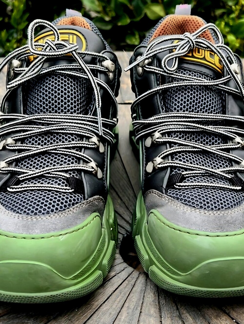 Gucci Green and Black Men's Sneakers